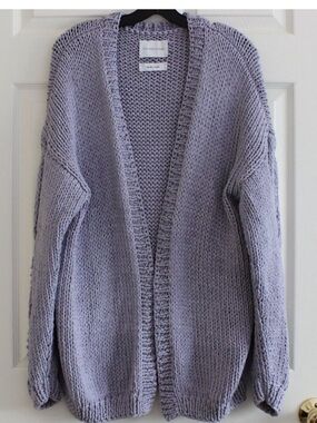 The Knotty Ones Tom lilac lavender Med cardigan